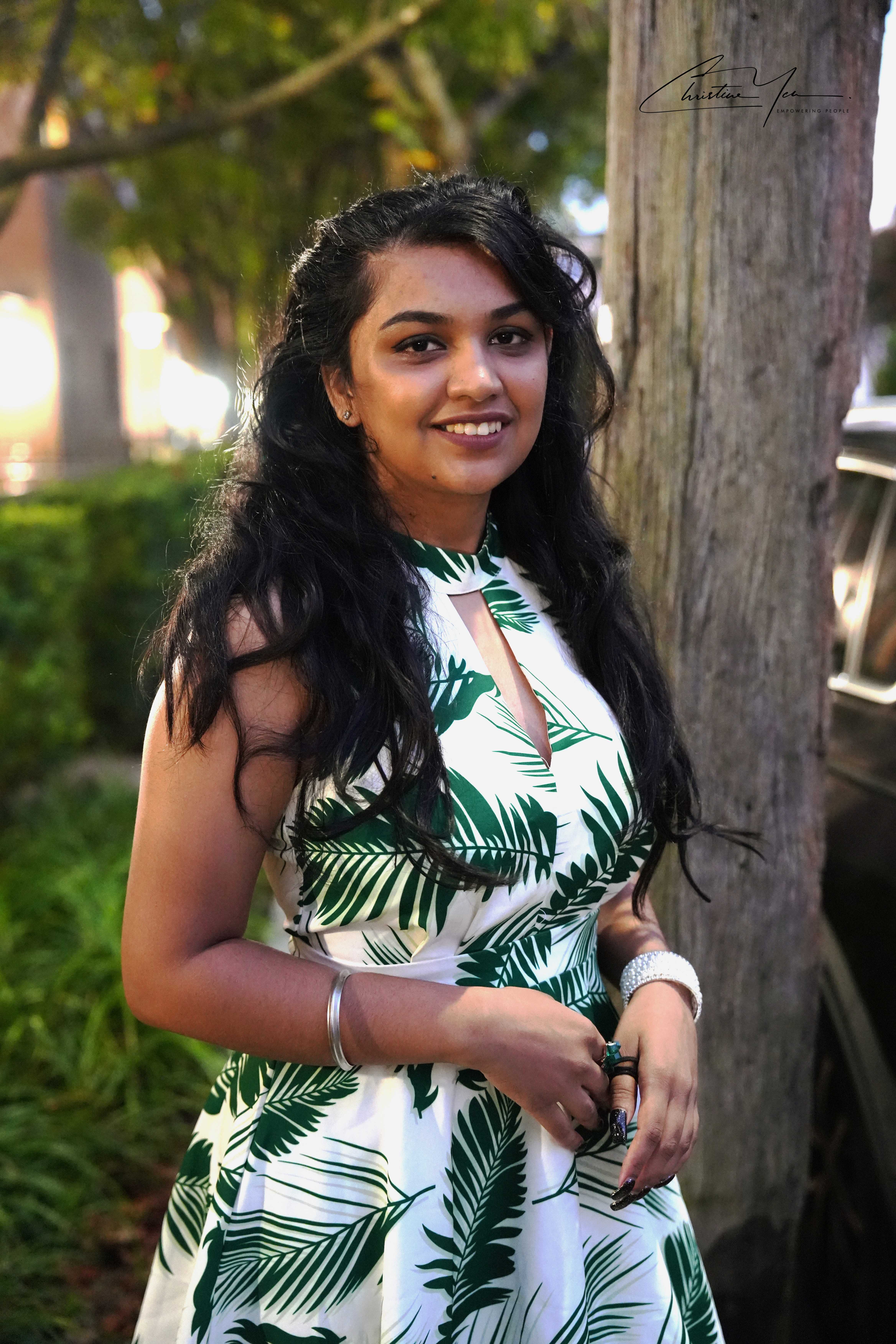 Outdoor portrait with natural lighting